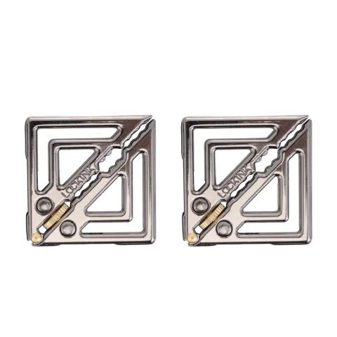Зажимы для сосков с легкой подвеской LOCKINK Adjustable Nipple Clamps with Light Pendant, серебристые