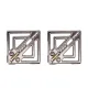 Зажимы для сосков с легкой подвеской LOCKINK Adjustable Nipple Clamps with Light Pendant, серебристые