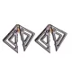 Зажимы для сосков с легкой подвеской LOCKINK Adjustable Nipple Clamps with Light Pendant, серебристые
