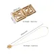 Зажимы для сосков с легким подвесом LOCKINK Adjustable Nipple Clamps with Light Pendant, золотистые