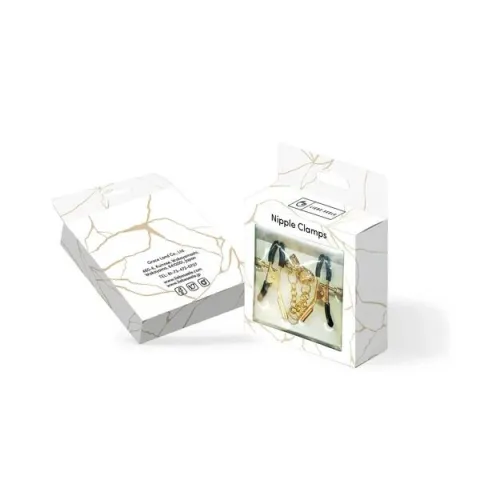 Зажимы для сосков с подвеской Liebe Seele Hollow Heart Nipple Clamps Gold