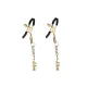 Зажимы для сосков с подвеской Liebe Seele Rose Pendant Nipple Clamps Gold