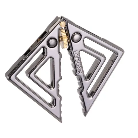 Зажимы для сосков с тяжелой подвеской LOCKINK Adjustable Nipple Clamps with Heavy Pendant, под серебро