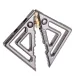 Зажимы для сосков с тяжелой подвеской LOCKINK Adjustable Nipple Clamps with Heavy Pendant, под серебро