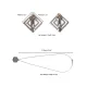 Зажимы для сосков с тяжелой подвеской LOCKINK Adjustable Nipple Clamps with Heavy Pendant, под серебро