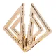 Зажимы для сосков с массивной подвеской LOCKINK Adjustable Nipple Clamps with Heavy Pendant, под золото