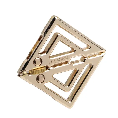 Зажимы для сосков с массивной подвеской LOCKINK Adjustable Nipple Clamps with Heavy Pendant, под золото