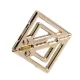 Зажимы для сосков с массивной подвеской LOCKINK Adjustable Nipple Clamps with Heavy Pendant, под золото