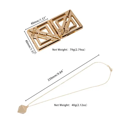 Зажимы для сосков с массивной подвеской LOCKINK Adjustable Nipple Clamps with Heavy Pendant, под золото