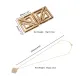 Зажимы для сосков с массивной подвеской LOCKINK Adjustable Nipple Clamps with Heavy Pendant, под золото
