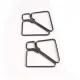 Зажимы для сосков с массивной подвеской LOCKINK Nipple Clamps with Heavy Pendant, серебристые