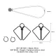 Зажимы для сосков с массивной подвеской LOCKINK Nipple Clamps with Heavy Pendant, серебристые