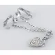 Затискачі для статевих губ - Intimate Heart-Shaped Chain