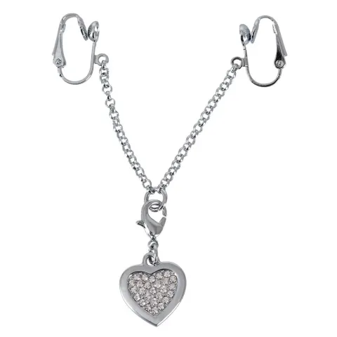 Затискачі для статевих губ - Intimate Heart-Shaped Chain