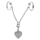 Затискачі для статевих губ - Intimate Heart-Shaped Chain