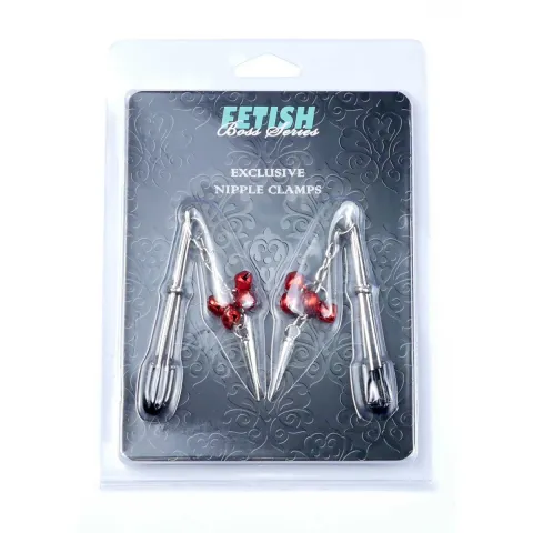 Зажимы для сосков — Exclusive Nipple Clamps No.4 — серия Fetish Boss