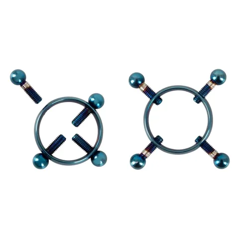 Затискачі для сосків - Bad Kitty Nipple Jewellery Blue