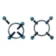 Затискачі для сосків - Bad Kitty Nipple Jewellery Blue
