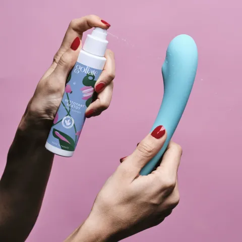Антибактеріальний спрей для іграшок Goliate Nettoyant Sextoy 100 мл, безпечний для тіла