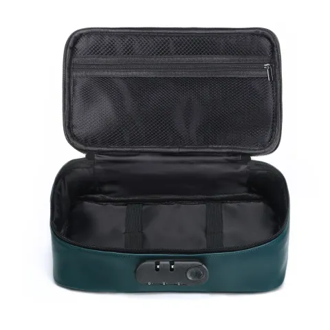 Кейс для іграшок Dorcel DISCREET BOX LUXURY GREEN, кодовий замок, 27×16×7,62 см