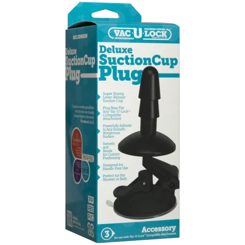 Крепление для душа с присоской Doc Johnson Vac-U-Lock — Deluxe Suction Cup Plug для игрушек