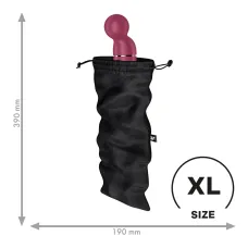 Мішечок для секс-іграшок Satisfyer Treasure Bag XL, чорний, на шнурку