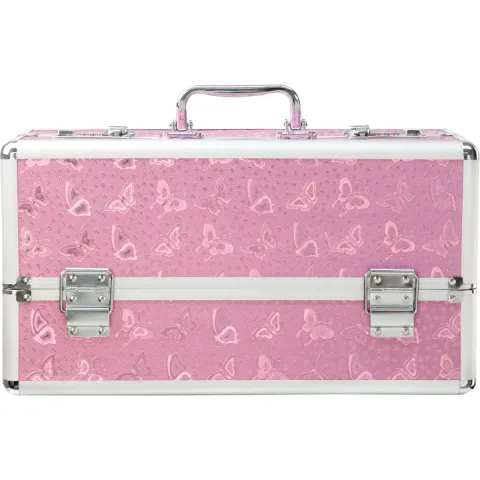 Большой чемодан для хранения секс-игрушек BMS Factory Large Lokable Vibrator Case Pink, кодовый замок