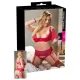 Комплект білизни - Cottelli Collection Bra Set Red, 90F/XL