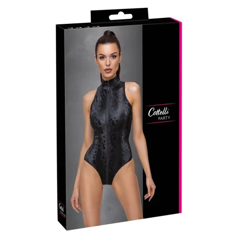 Боді - Cottelli Collection Body Snake - чорне M