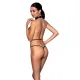 Боди-халтер из экокожи Passion JANNIES BODY L/XL черный
