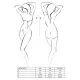 Боди-монокини Passion ADARA BODY XXL/XXXL, черный