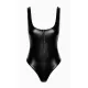 Body Suit Noir Handmade F333 Powerwetlook body - XL