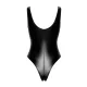 Body Suit Noir Handmade F333 Powerwetlook body - XL