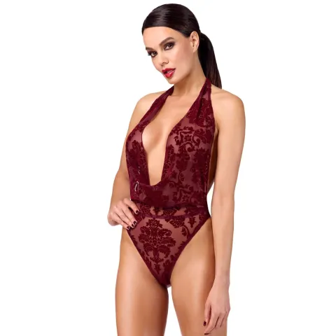 Боді Noir Handmade F386 Kink Royal cascade bodysuit M