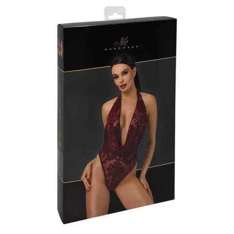 Боді Noir Handmade F386 Kink Royal cascade bodysuit M