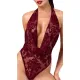 Боди Noir Handmade F386 Kink Royal с каскадным кроем, размер XS
