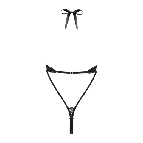 Боди — Obsessive 830-TED-1 Body, черное, S/M