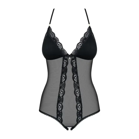 Боди — Obsessive 841-TED-1 Body, черное, S/M
