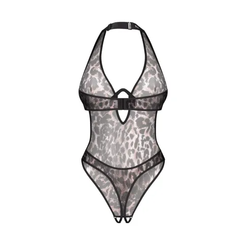 Боді Obsessive Addia crotchless teddy L/XL