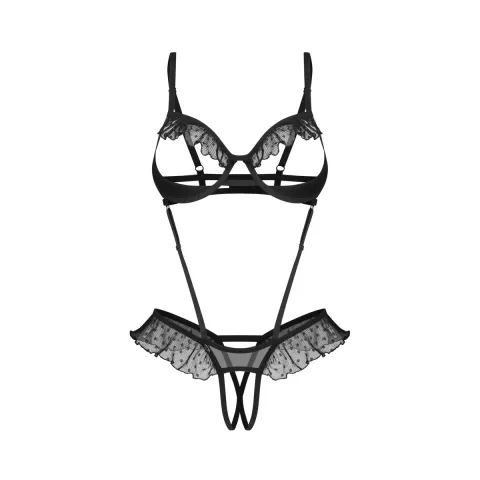 Боді Obsessive Carrola crotchless teddy S/M