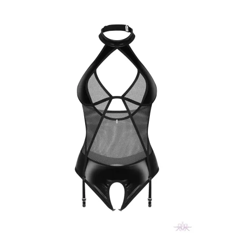 Боді Obsessive Dominna crotchless teddy S/M