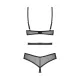 Боді Obsessive Euridia crotchless teddy XS/S