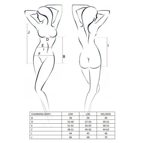 Боди Passion CHARMING BODY L/XL, черный