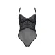 Боді Passion KERRIA BODY black, S/M, з високими вирізами та верхом балконет