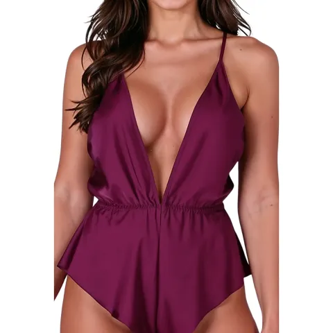 Боди Passion SENSIE BODY, сливовый, размер L