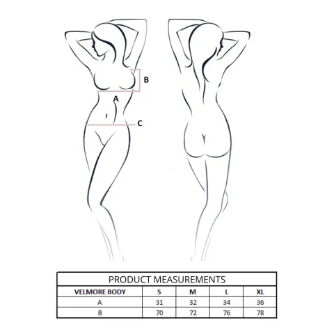 Боді Passion VELMORE BODY violet L