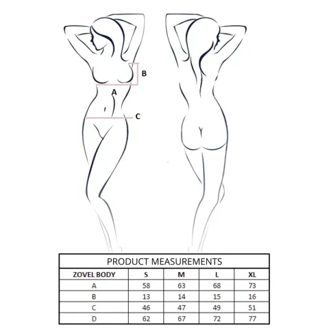 Боди Passion ZOVEL BODY светло-серого цвета, размер S