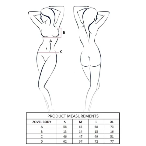 Боди Passion ZOVEL BODY светло-розового цвета, размер XL