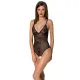 Боди с ажурным декором и открытым шагом Passion URSULA BODY L/XL, черный