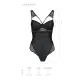 Боді з еко-шкіри та мережива Passion LOONA BODY S/M, black
